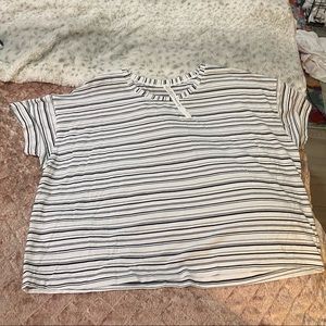 Lululemon prims stripes love cropped tee